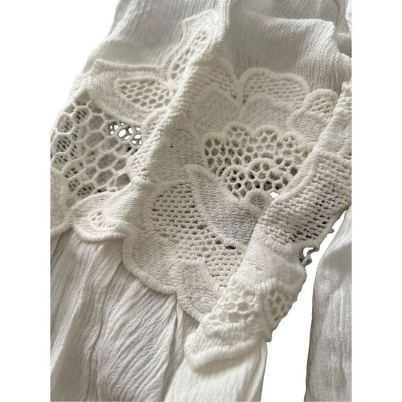 NWT Forever 21 Long Sleeve Off Shoulder Cami Top Blouse Shirt White Small - Picture 5 of 10